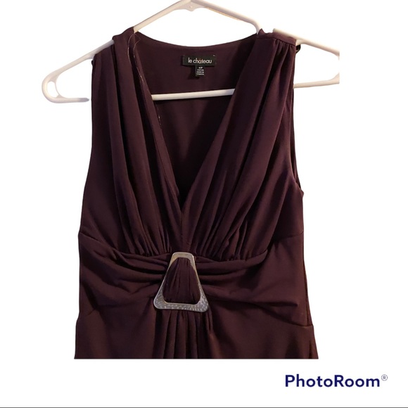 LE CHATEU DRESS PLUM SIZE SMALL NEW WITH OUT TAGS - Picture 2 of 7